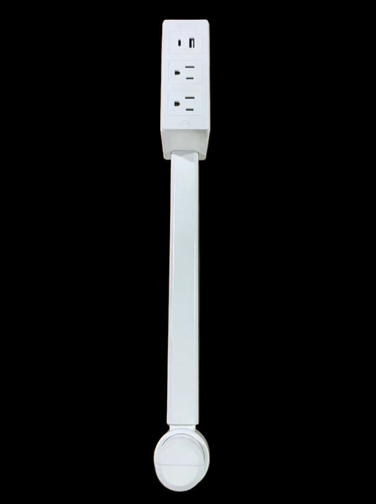 Electrical Outlet Extender Flat Plug Power Strip Features Rotates 180° Power Outlets Extender Use behind Sofas Nightstands Desk